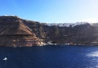 Santorin Grèce navire 1